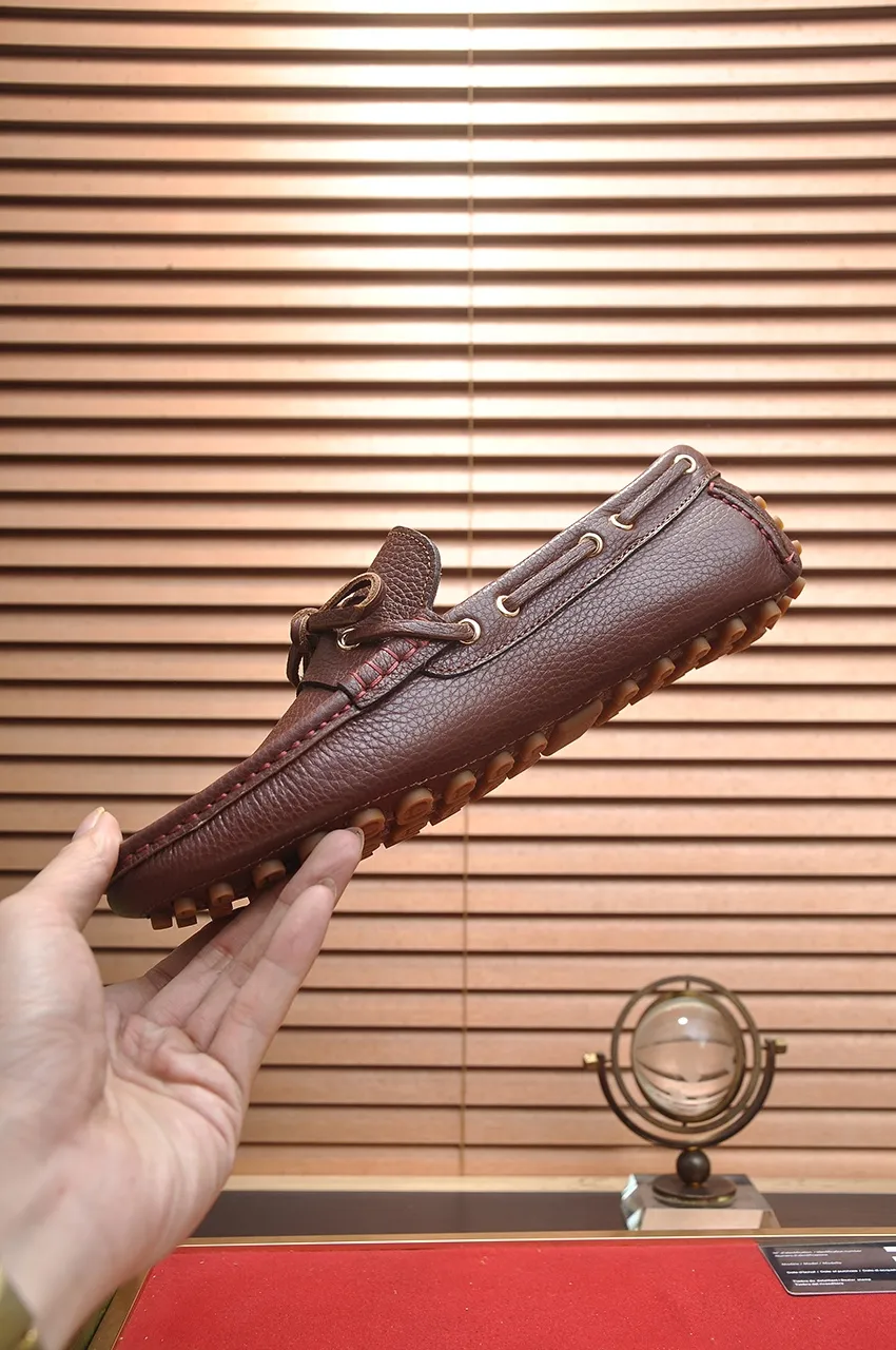 Men's Men's Shoes💰420💶【GUCCI】 (High-end Niuli) New 🍀Gucci*——Gucci Doudou Shoes! Made of imported original cowhide, the inner top layer is comfortable cowhide lining! Original wear-resistant rubber outsole! High quality products! Code number 38-44!